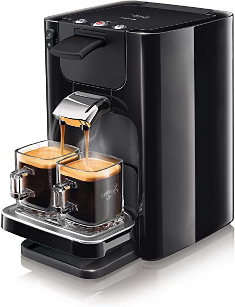 Senseo Quadrante HD7866/61 - Cafetera (Independiente, Máquina de café en cápsulas, 1,2 L, Dosis de café, 1450 W, Negro)
