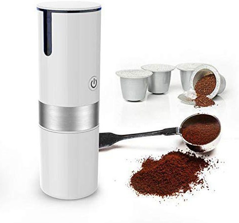 Cafetera Eléctrica Portátil Cápsula De Goteo Estadounidense Cafetera De Viaje Instantáneo Cafetera 7.5 * 7.5 * 25.3cm