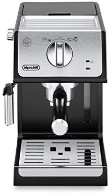 De'longhi ECP33.21 - Cafetera espresso, 1100 W, capacidad 1.1 l, café molido y monodosis, negro y plata