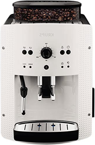 Krups EA810570 Cafetera automática 15 bares de presión, 1450 V, 1.6 L, acero inoxidable
