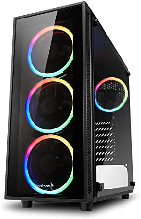 







Sharkoon TG4 RGB - Caja de Ordenador, PC Gaming, Semitorre ATX, Negro







