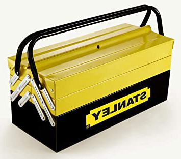 STANLEY 1-94-738 - Caja de herramientas metálica, 50.5 x 24.5 x 25 cm