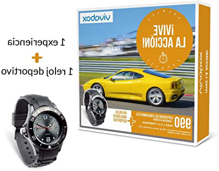 VIVABOX Caja Regalo -¡Vive LA ACCIÓN!- 900 Actividades. Incluye: un Reloj analógico Negro