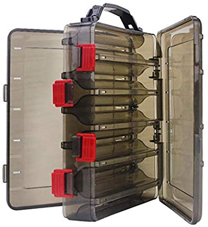 JVSISM Agujero De Aire para Almacenamiento De Cebo Senuelos Camaron Minnow Caja De Aparejos De Pesca Portatil Multifuncion 20X17X5Cm Caja De Senuelos De Pesca