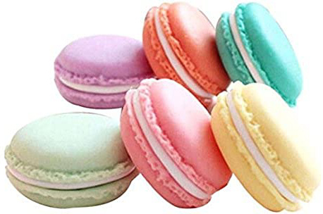Vikenner 6 Pcs Mini Macaron Jewelry Storage Box Pill Organizer Storage SD Card Case Earring Necklace Container for Wedding Party Travel - Random Color