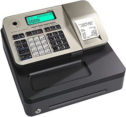 Casio se-s100sb-sr-fr caja registradora Plata