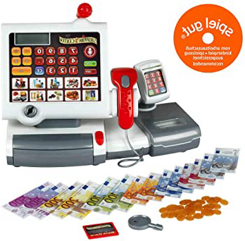 Theo Klein-9356 Set Caja Registradora Grande con Accesorios, Juguete, Multicolor (9356)