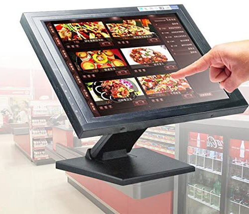 PRIT 15 Pulgadas POS Pantalla Táctil Monitor LCD Stand Monitor para Caja registradora Sistema