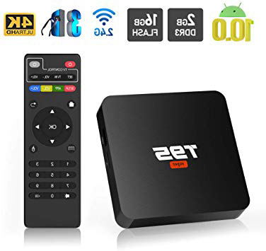 Android 10.0 TV Box, Sidiwen T95 Super Android Box Allwinner H3 Quad-Core 2GB RAM 16GB ROM Media Player, 2.4Ghz WiFi Ethernet 3D 4K Smart TV Box