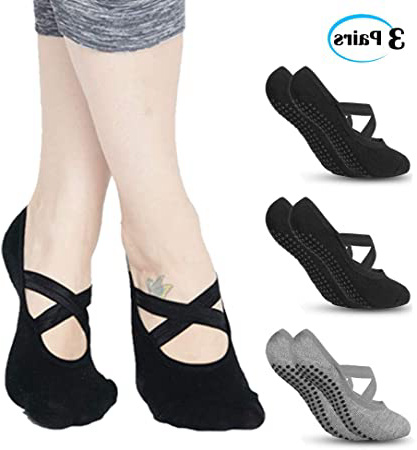 BROTOU 3 Pares Calcetines Yoga