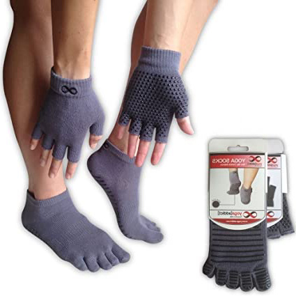 Juego de calcetines y guantes, para cualquier tipo de Yoga o Pilates, de YogaAddict