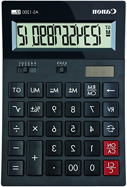 Calculadora sobremesa Canon AS-1200 Negra