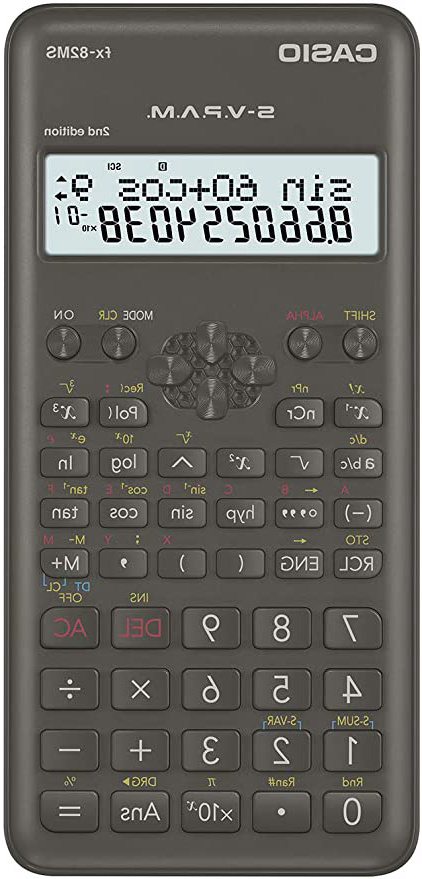 







Casio FX-82MS-2- Calculadora científica, color gris oscuro






