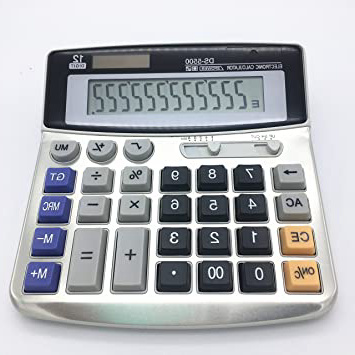 Electrónico Calculadora De Sobremesa Con Pantalla grande de 12 dígitos batería solar o de alimentación ininterrumpida oficina calculadora