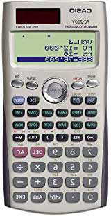 Casio FC-200V - Calculadora financiera, 12.2 x 80 x 161 mm, gris