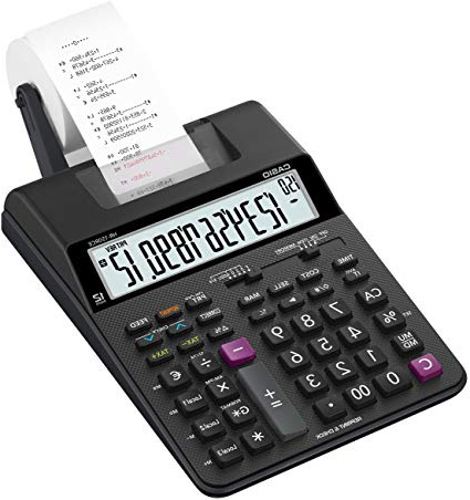 Casio HR-150RCE - Calculadora impresora, 6.5 x 16.5 x 29.5 cm, color negro