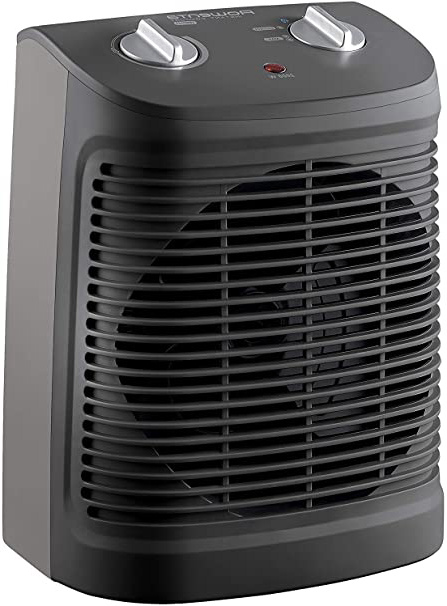 Rowenta SO2320 Comfort Compact Calefactor 2000 W, función Silence, 2 velocidades, fácil de transportar, color negro