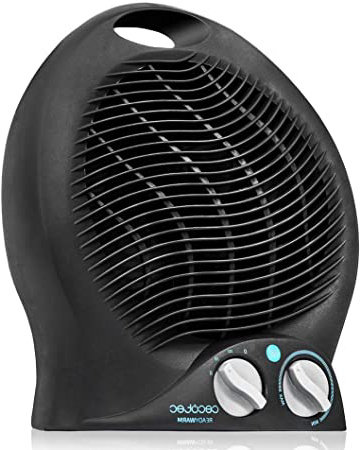 Cecotec 9500 Force Ready Warm - Calefactor Vertical, 3 Modos, Termostato Regulable, Protección Sobrecalentamiento, Sistema Antivuelco, 2000 W