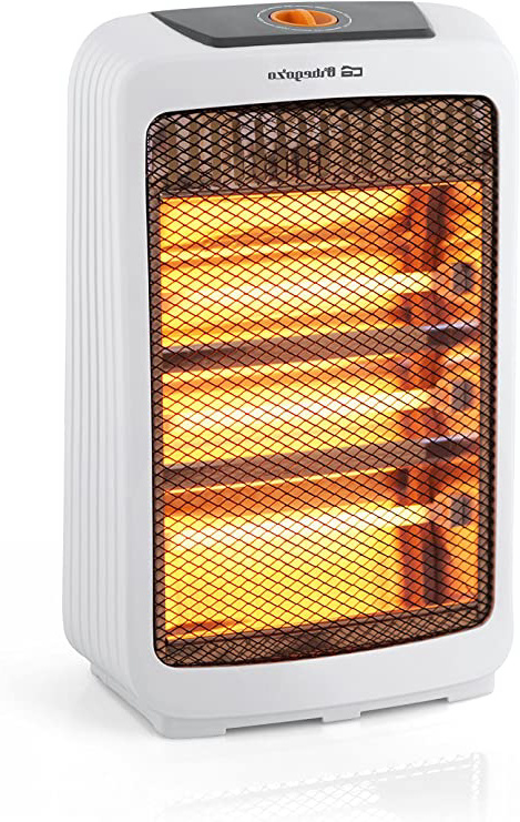 Orbegozo BP 3300 Estufa de Cuarzo, 3 Niveles de Calor, Sistema Antivuelco, Asa de Transporte, 1200 W, Blanco