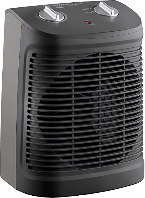 Rowenta SO2320 Comfort Compact Calefactor 2000 W, función Silence, 2 velocidades, fácil de transportar, color negro
