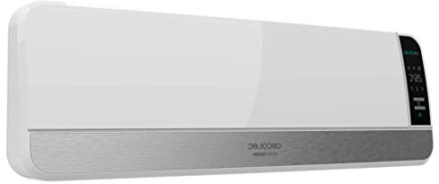 Cecotec Calefactor Cerámico de Pared Ready Warm 5250 Swing Box Ceramic. Pantalla Digital, Oscilación, IPX2, Mando a Distancia, Temporizador, 3 Modos, Protección sobrecalentamiento, 2000 W