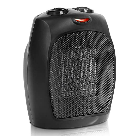 Cecotec Calefactor Cerámico Ready Warm 6000 Ceramic. 3 Modos, Termostato Regulable, Sistema Antivuelco, Protección sobrecalentamiento, 1500 W