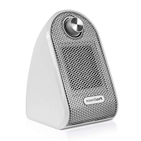 Pro Breeze Calefactor Eléctrico Cerámico 500W - con Termostato Ajustable, Bajo Consumo y Protección contra Sobrecalentamiento - Calentador de Cerámica PTC