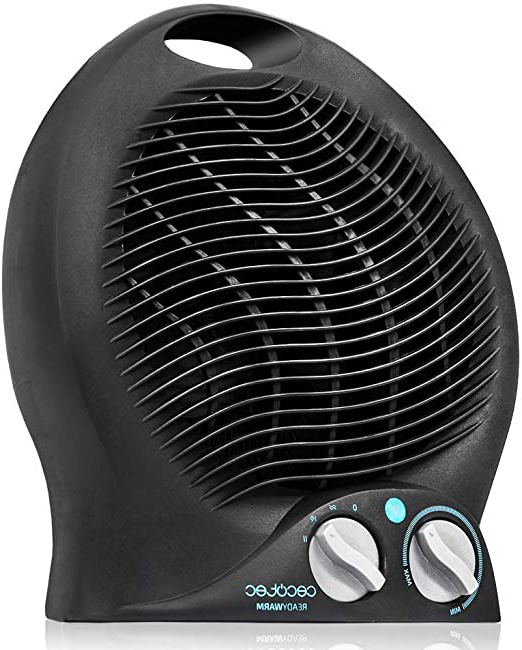 Cecotec 9500 Force Ready Warm - Calefactor Vertical, 3 Modos, Termostato Regulable, Protección Sobrecalentamiento, Sistema Antivuelco, 2000 W