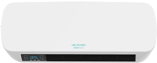 Cecotec Calefactor Cerámico de Pared Ready Warm 5200 Box Ceramic. Pantalla Digital, IPX2, Mando a Distancia, Temporizador, 3 Modos, Protección sobrecalentamiento, 2000 W