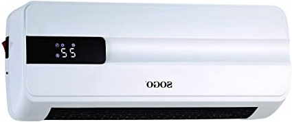 SOGO Calefactor de Pared Split PTC, Blanco, 41.5 x 16.5 x 12.8 cm
