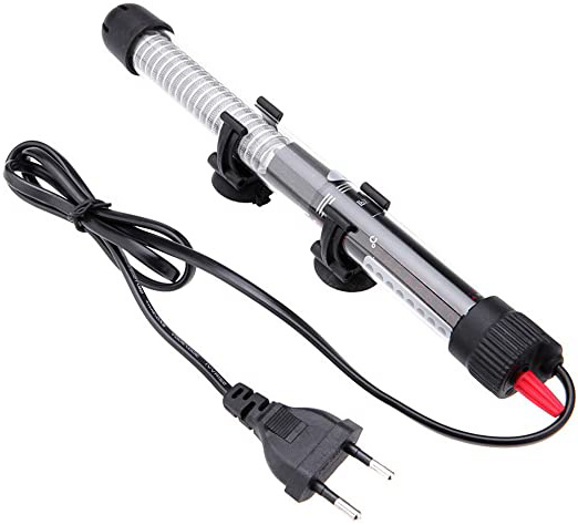 UEETEK Calentador de Acuario Sumergible 200W con termómetro y Ventosa, se Adapta a Tanques de Acuario/Peces (Enchufe de la UE)