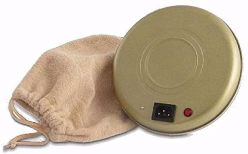 F BRIGHT 2200346 Calienta Camas Eléctrico con Piloto, Aluminio, Pequeño
