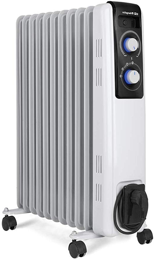 Orbegozo RF 2500, Radiador de Aceite, Construcción Modular de 11 Elementos, 2500 W, Blanco