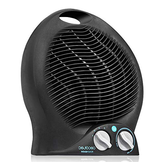Cecotec Calefactor Vertical Ready Warm 9500 Force. 3 Modos, Termostato Regulable, Protección sobrecalentamiento, Sistema Antivuelco, 2000 W