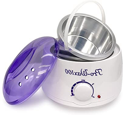 Crisnails - Calentador de Cera Eléctrico para la Depilación Profesional 500ml, Color Blanco