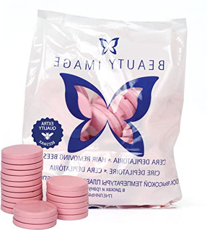 Beauty image - Cera depilatoria caliente, 1 kilo, color rosa