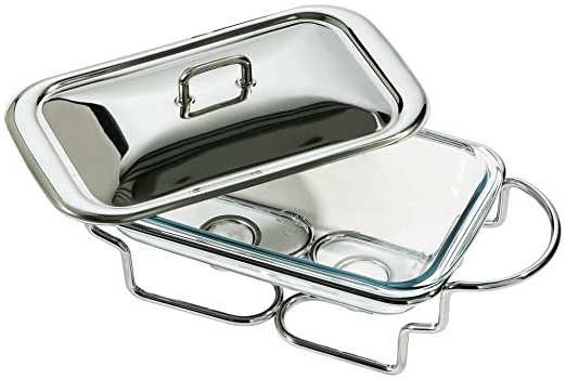 Premier Housewares - Recipiente para Mantener los Alimentos Calientes (Acero Inoxidable, 1,6 l)