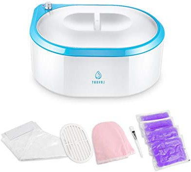 Lavany Calentador de Cera de Parafina, Máquina de Cera de Parafina, Baño de Parafina de Calentamiento Rápido para Manos y Pies (Azul)