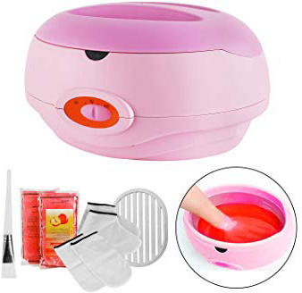 AYITOO Baños de Parafina Cera Baño, Calentador de Parafina para Manos y Pies con Máquina Accesorios, Alimenta la piel con Humedad Parafina Baño de Cera Máquina, Color Rosa