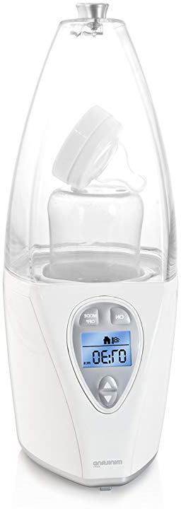 Miniland - Calienta biberón digital ultrarápido. Descongela, calienta y esteriliza biberones, leche materna y potitos. Programa el tamaño del biberón, la hora y la temperatura.