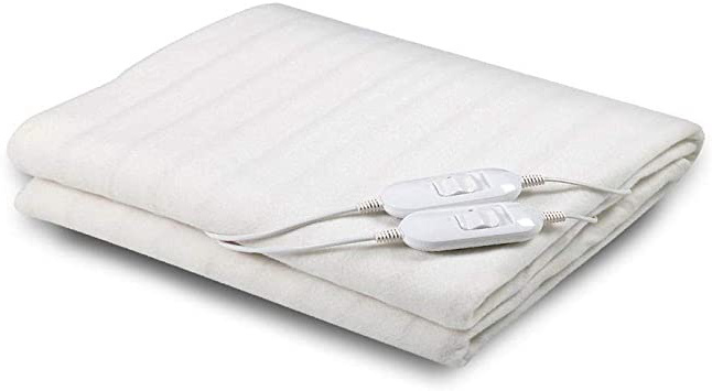 Manta Electrica Calientacamas Doble 160X140cm 2x60W Lavable a Maquina Mandos Extraibles