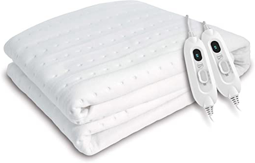 Daga Flexy-Heat CME - Calientacamas Eléctrico, 150 x 130cm, 2 Controladores de Temperatura, 3 Niveles de Temperatura, Acabado Textil Reversible, Autostop de Seguridad, Calentamiento Rápido