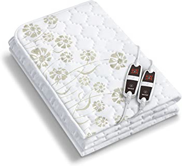 Beurer UB-68-XXL - Calientacamas doble, 150 x 160 cm, color blanco