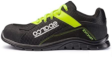 Sparco 0751741NRGF Zapatillas, Negro/Amarillo, 41