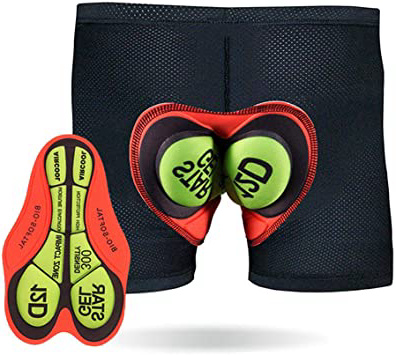 TOPTETN 3D Acolchado Bicicleta Ciclismo Ropa Interior Pantalones Cortos Transpirable Ligero Hombres y Mujeres