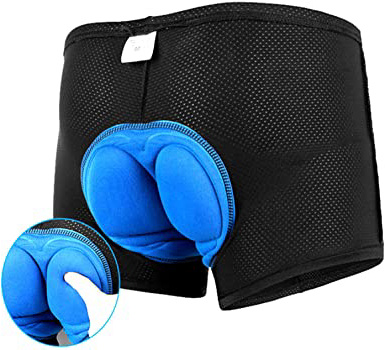COZONE Pantalón Corto para Bicicleta Hombre Pantalón Corto para Hacer Ciclismo 3D Gel Ropa Interior de Bicicleta MTB Acolchado Pantalónes Cortos Antideslizantes y Transpirables