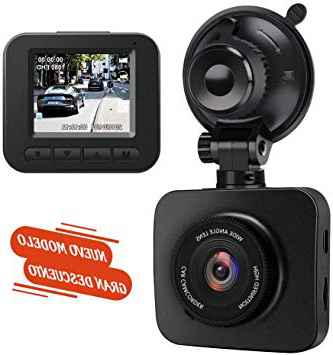 AWESAFE Cámara de Coche Dash CAM 1080P Full HD 170 Ángulo con WDR G-Sensor, Detección de Movimiento, Grabación en Bucle, Visión Nocturna, Monitor de Aparcamiento