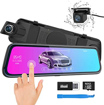 







Cámara de Coche, ThiEYE Espejo Dash CAM 10" 1080P Full HD Pantalla táctil Doble Lente con WDR,G-Sensor, Grabación en Bucle, Visión Nocturna, Monitor de Aparcamiento,Tarjeta SD de 32 GB






