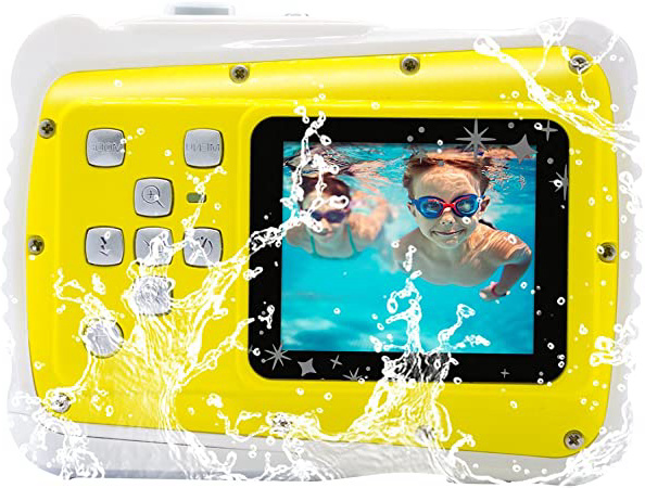 Vmotal GDC5261 Impermeable cámara Digital con Zoom Digital de 8X / 8MP / 2" TFT LCD de la Pantalla/Cámara Impermeable para niños (Amarillo)