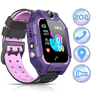 NAIXUES 2019 Smartwatch Niños, Reloj Inteligente para Niños Impermeable 67 con Linterna, SOS, LBS, Comunicación Bidireccional Cámara Chat de Voz, Reloj Infantil Regalo para Niño Niña de 3-12 Años
